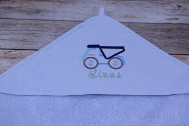 Kapuzenhandtuch mit Kipplaster