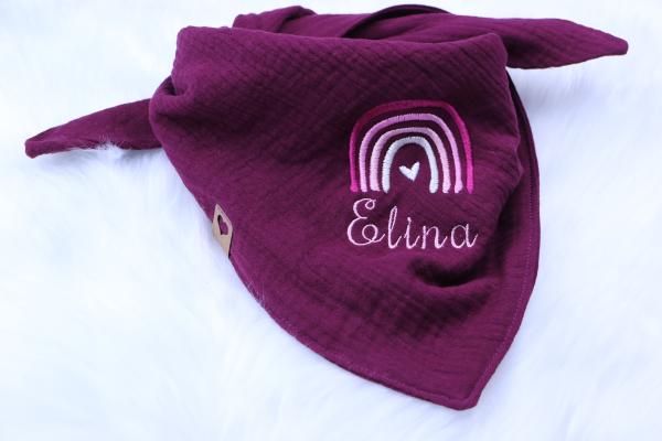 Musselintuch Regenbogen