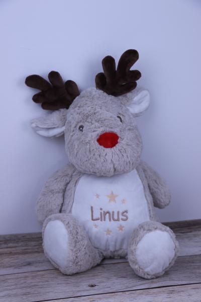 Kuscheltier Rentier mit Namen