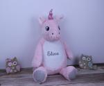 Kuscheltier Einhorn mit Namen